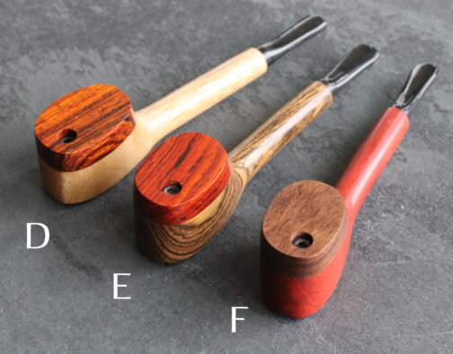 Exotic Wood Swivel Lid Pipes