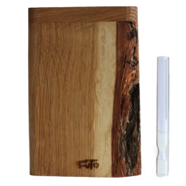 Live Edge Bur Oak Dugout by Futo- Beautiful Handcrafted Wood Stash Box