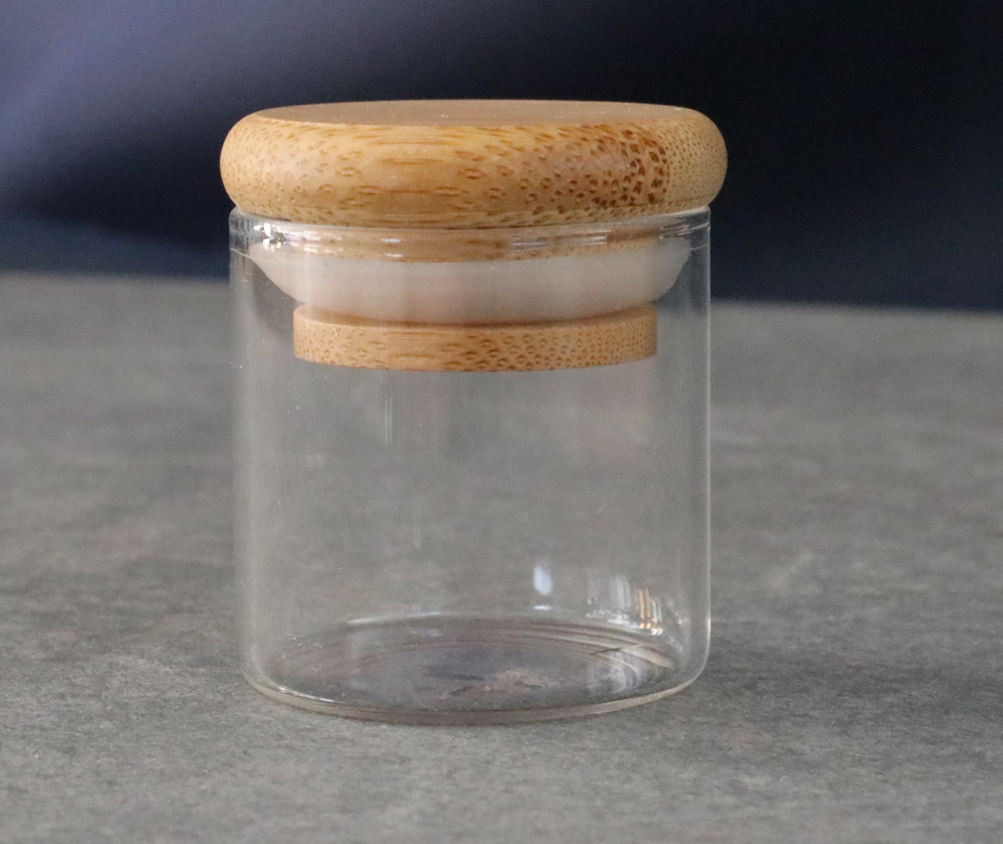 Glass Stash Jar with bamboo Lid PRO 420 - PRO 420