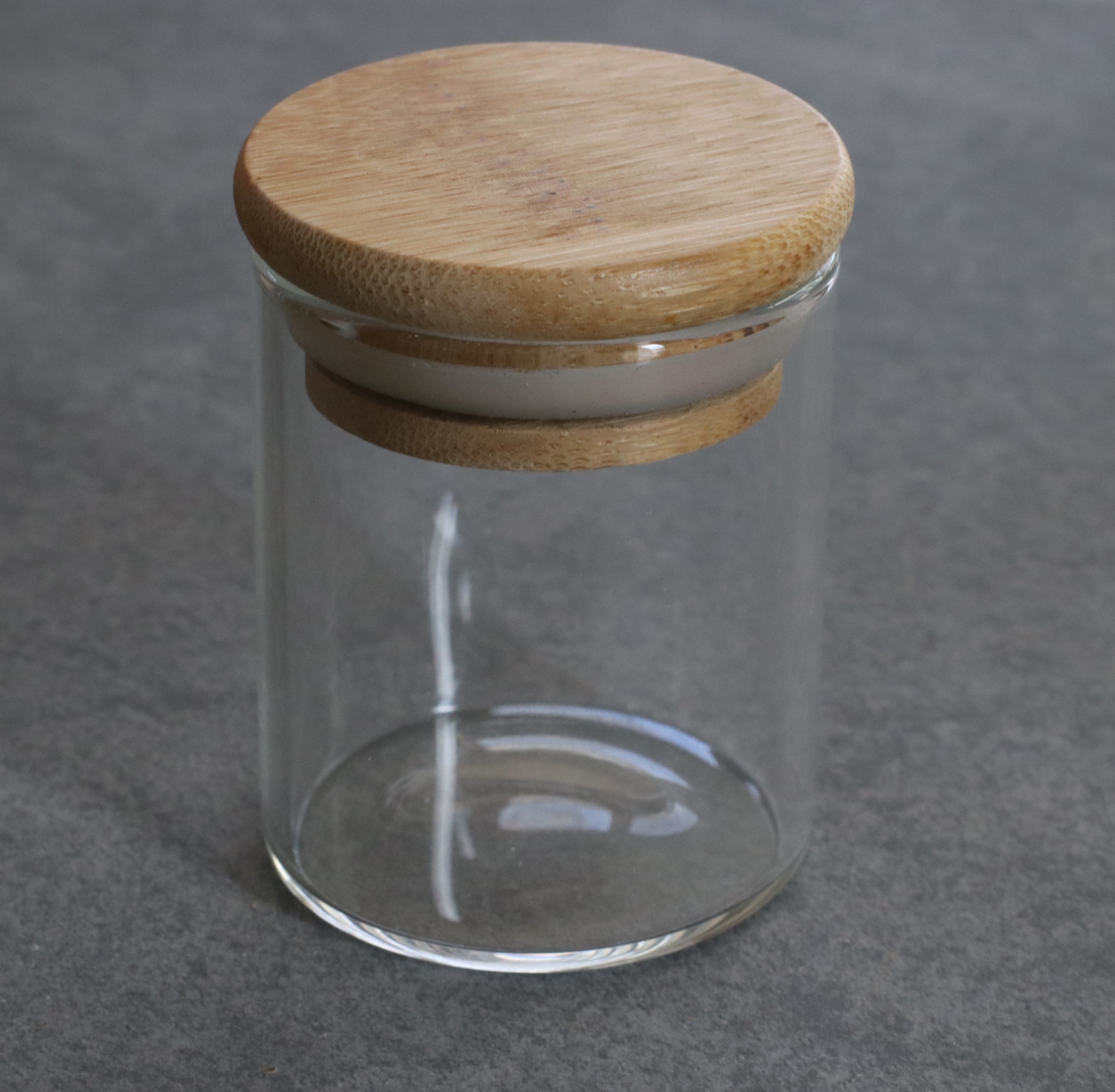 Glass Stash Jar with bamboo Lid PRO 420 - PRO 420