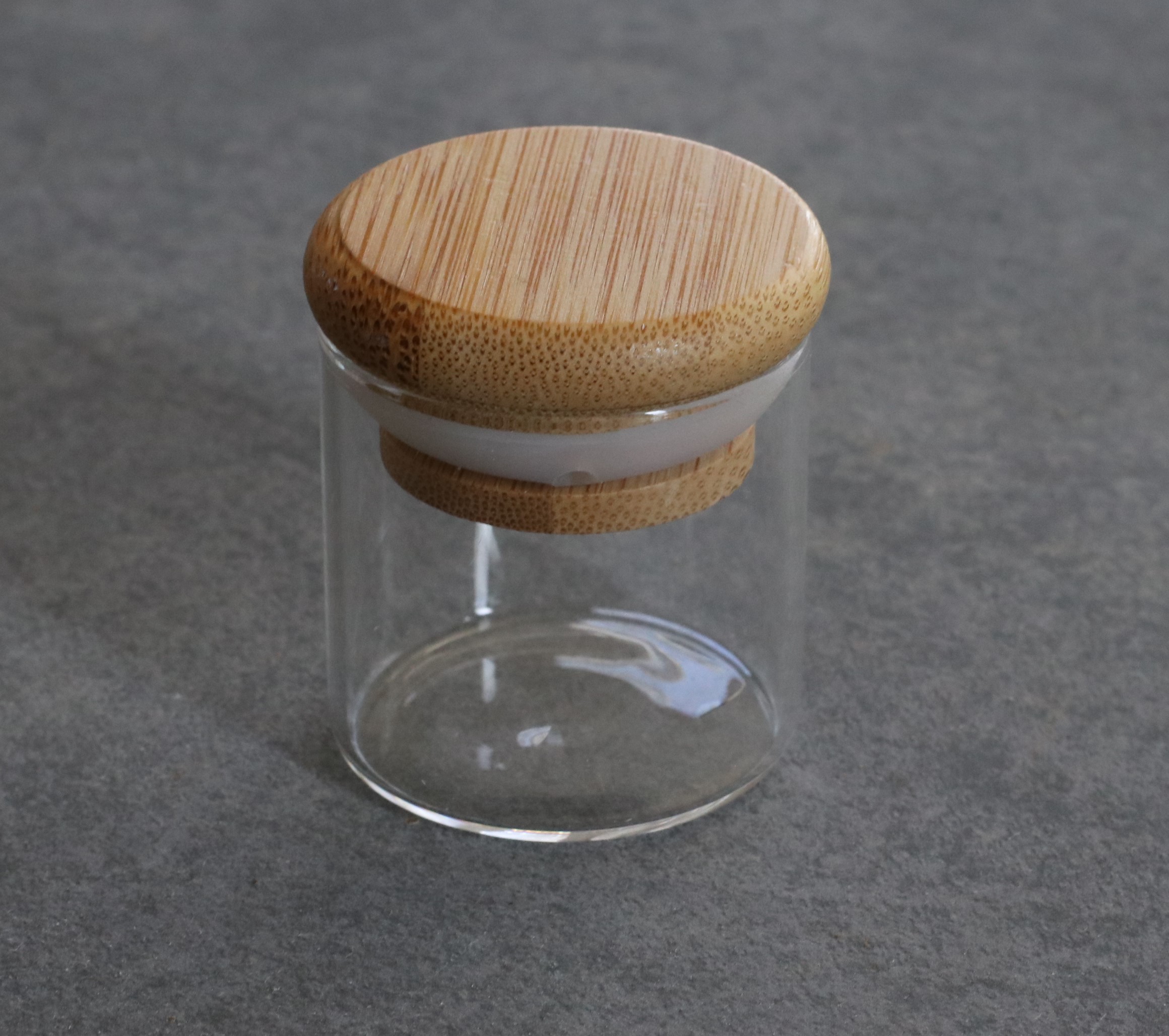 Glass Stash Jar with bamboo Lid PRO 420 - PRO 420