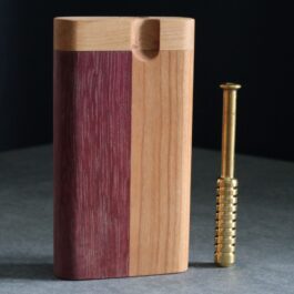 3rd Grain Handcrafted Wood Dugout & One Hitter Pipe- One of a Kind