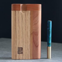 3rd Grain Handcrafted Wood Dugout & One Hitter Pipe- One of a Kind
