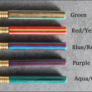 3" Rainbow Wood & Brass Pipes