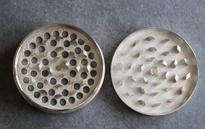 Professional Herb Grinder-3 Piece Metal-Silver