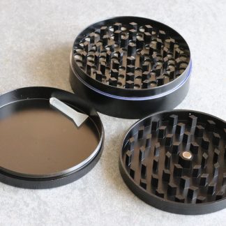 Professional Herb Grinder-3 Piece Metal-Black