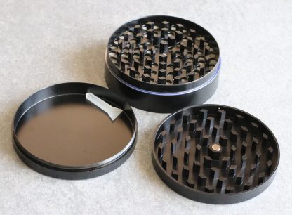 Professional Herb Grinder-3 Piece Metal-Black