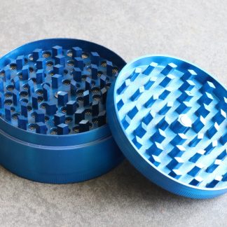 Professional Herb Grinder-3 Piece Metal-Blue