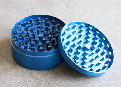 Professional Herb Grinder-3 Piece Metal-Blue