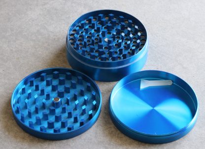 Professional Herb Grinder-3 Piece Metal-Blue