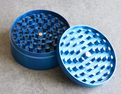 Professional Herb Grinder-3 Piece Metal-Blue