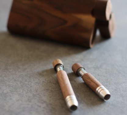 Walnut Spring Loaded Self Eject Pipes