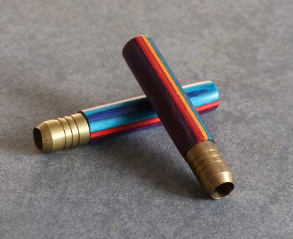 2" Rainbow Wood & Brass Pipes