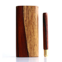 Cocobolo Slider Lid Dugout & One Hitter-Classy Handcrafted American Stash Box