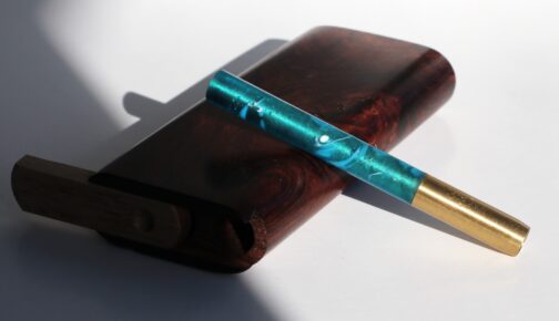 Wood Dugout & Brass Pipe