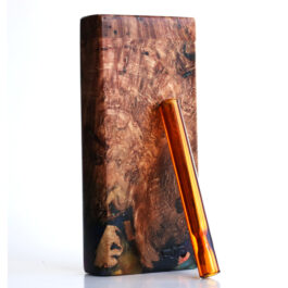 Galaxy Burl Futo Stash Box- Out of this World Wood Dugout- 4″ Burled Wood- Best Quality