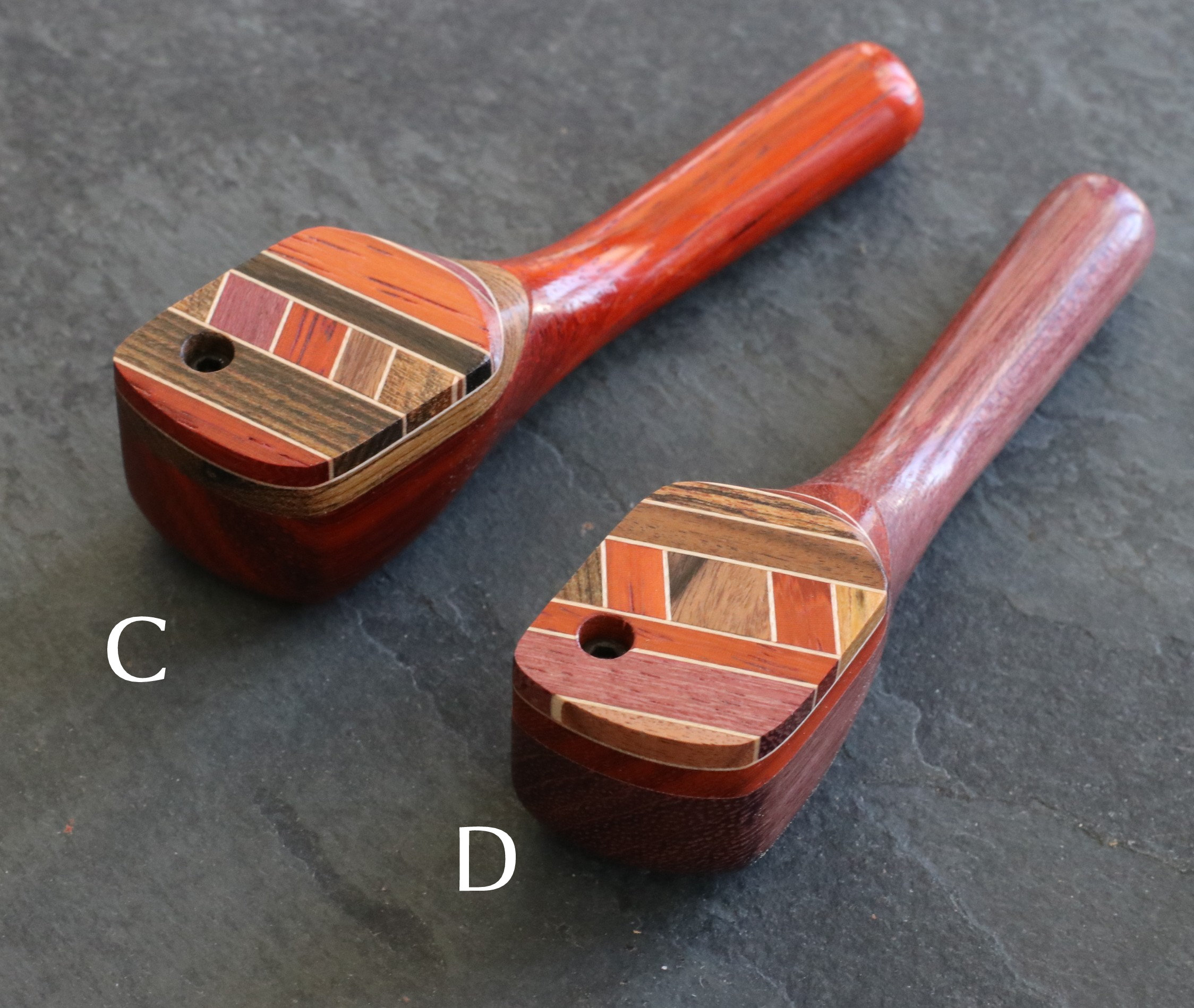 Exotic Wood Swivel Lid Pipes