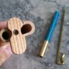 Wood Dugout and One Hitter Pipe