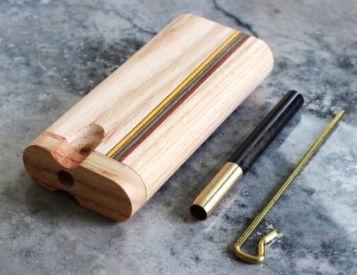 Wood Dugout and One Hitter Pipe