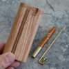 Wood Dugout and One Hitter Pipe