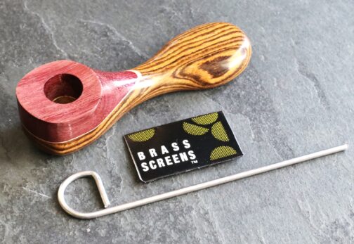 Swivel Lid Exotic Wood Pipe