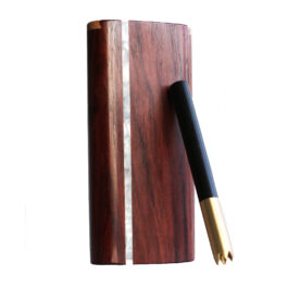 Honduras Slider Lid Dugout & One Hitter-Classy Handcrafted American Stash Box