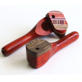 Exotic Wood Swivel Lid Pipe-TP26LT-4″-American Handcrafted Smoking Pipe