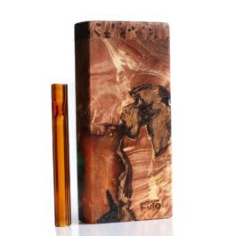 Galaxy Burl Futo Stash Box- Out of this World Wood Dugout- 4″ Burled Wood- Best Quality
