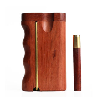 3″ Brazilian Cherry Swivel Lid Dugouts-Built in Poker-handle grip
