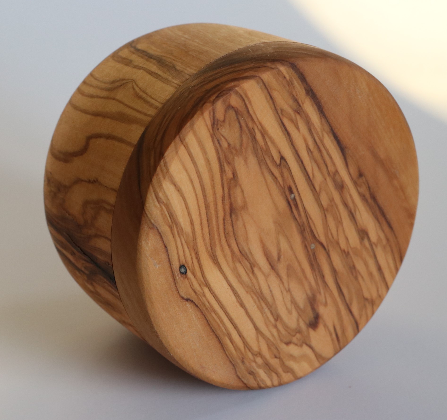 Olive Wood Storage Jar round
