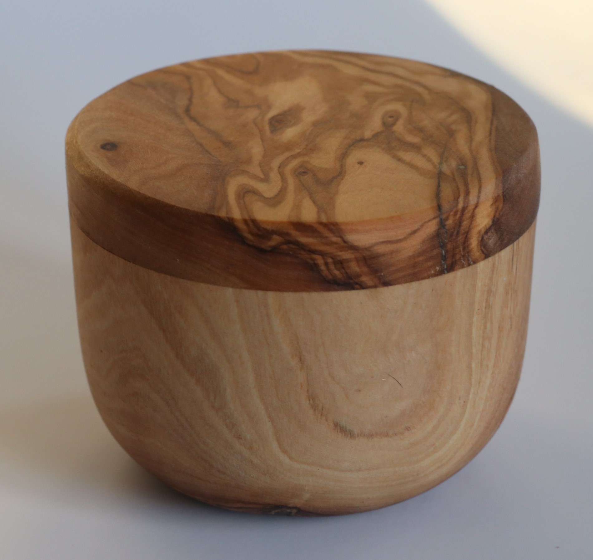 Olive Wood Storage Jar