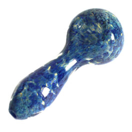 4″ Glass Spoon Pipe-Blue Tie Dye