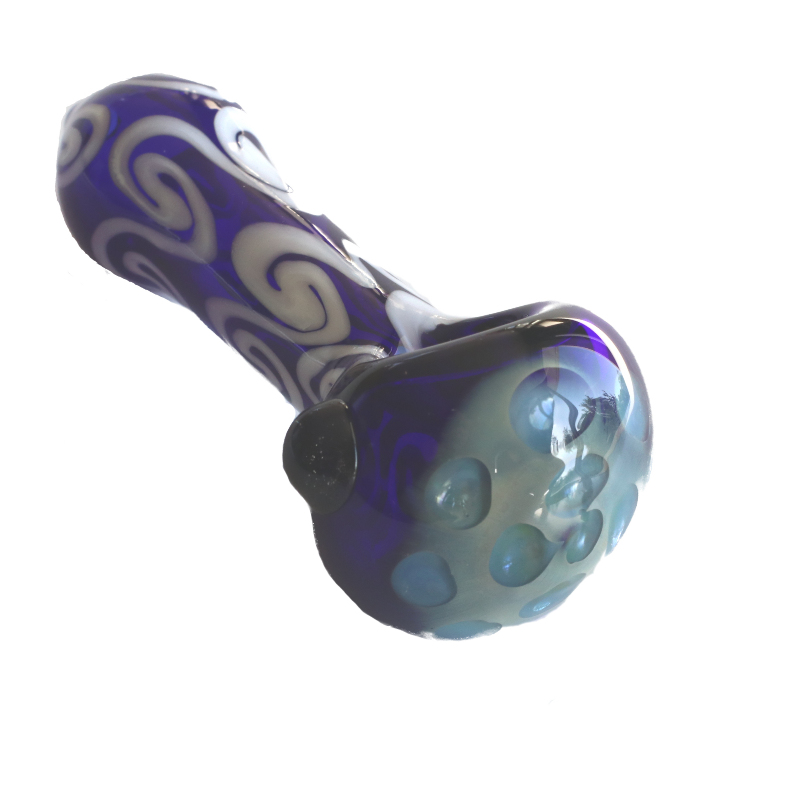Blue Glass Spoon Pipe by PRO 420