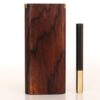 Handcrafted Cocobolo Slider Lid Dugout - Behind