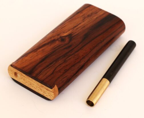 Handcrafted Cocobolo Slider Lid Dugout