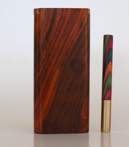 Cocobolo Slider Lid Dugout One Hitter Front Shot