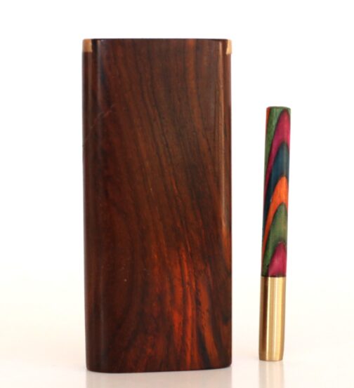 Cocobolo Slider Lid Dugout One Hitter- Front Shot