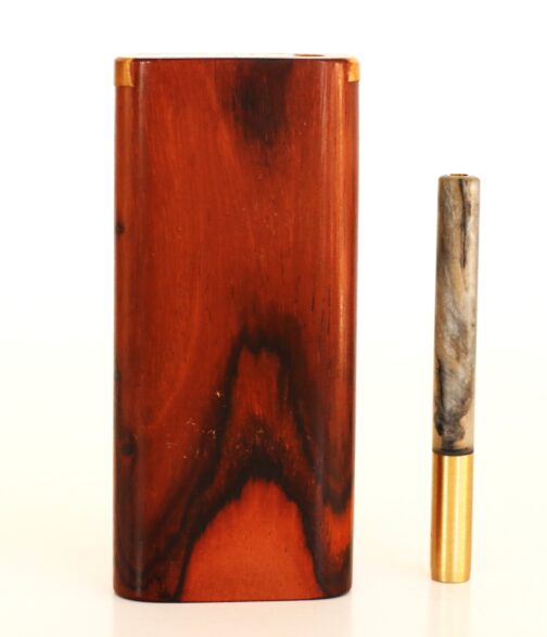 Cocobolo Slider Lid Dugout and One Hitter