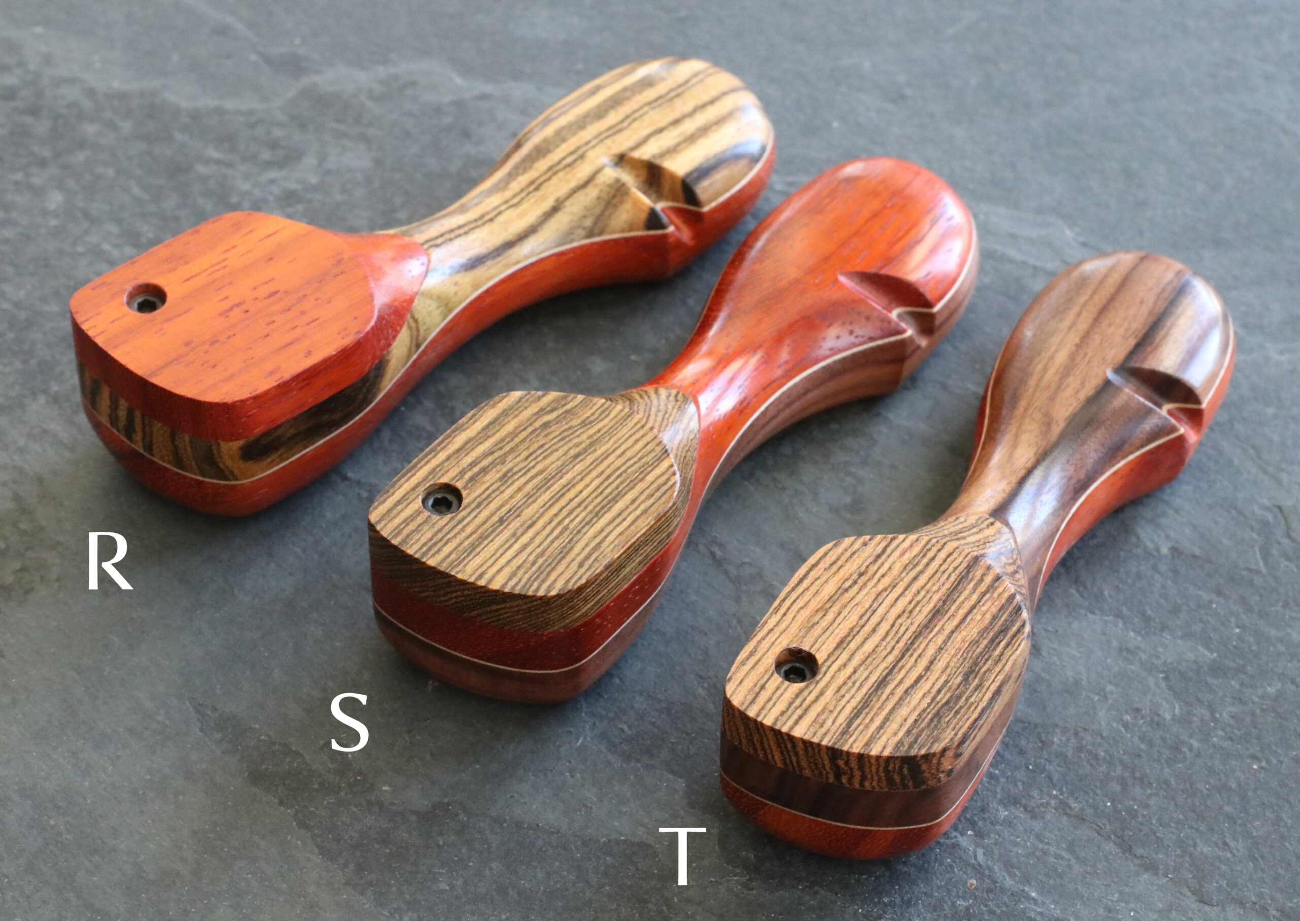 Handcrafted Wood Pipes with Swivel Lids
