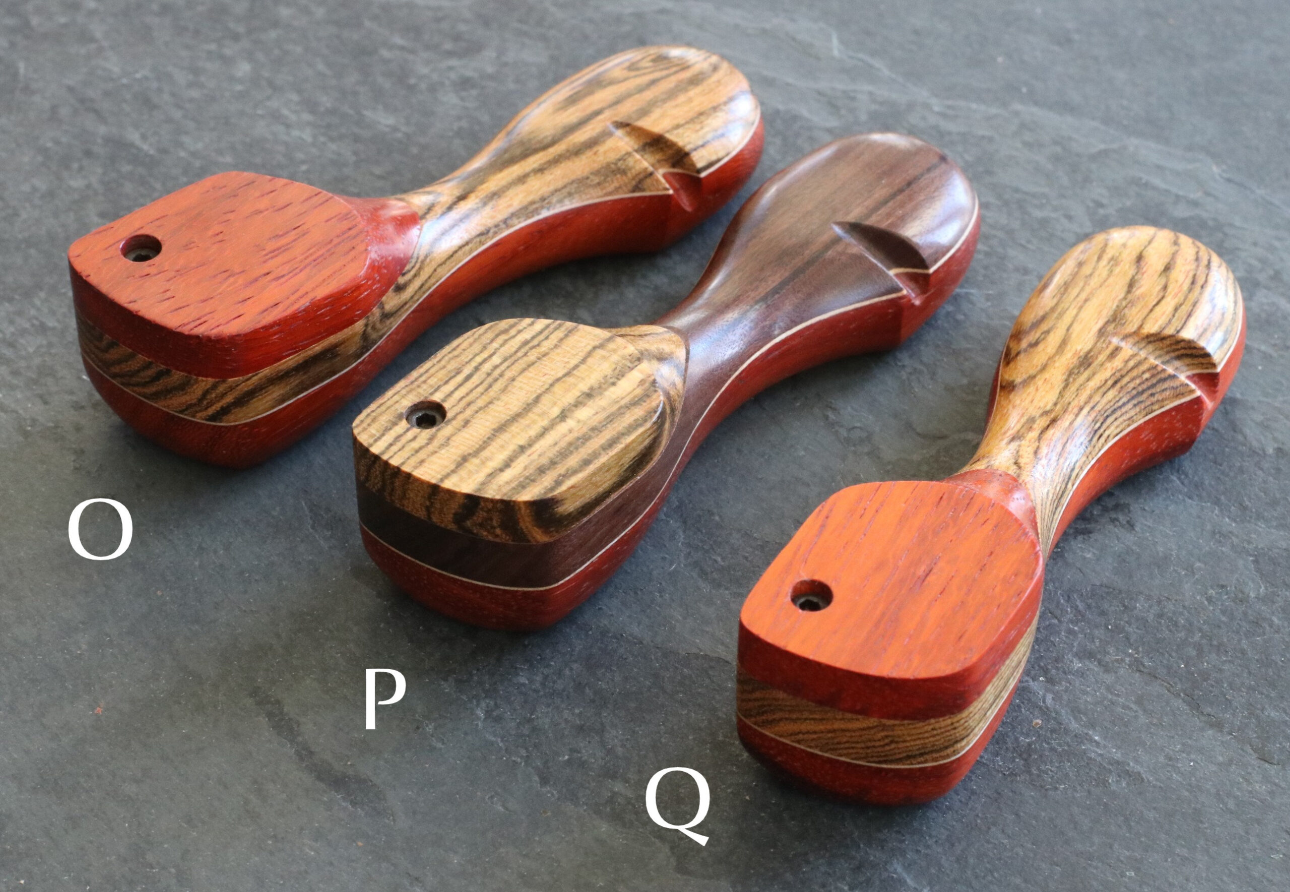 Handcrafted Wood Pipes with Swivel Lids