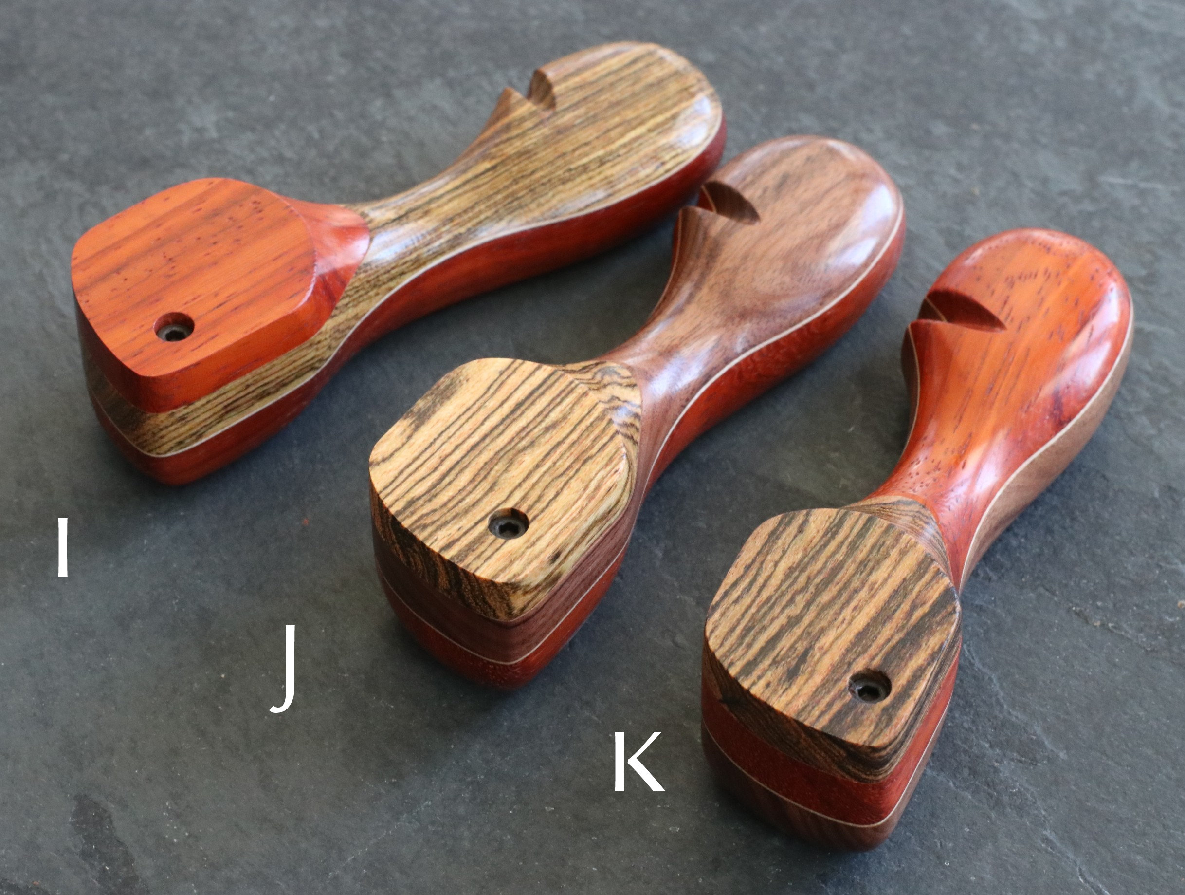 Handcrafted Wood Pipes with Swivel Lids