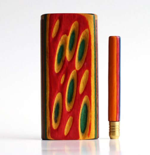 Etched Wood Dugout and One Hitter Pipe