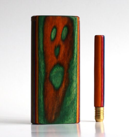 Etched Wood Dugout and One Hitter Pipe