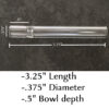 3" Glass One Hitter Pipes