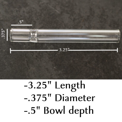 3" Glass One Hitter Pipes