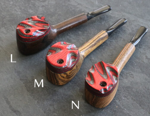 Exotic Wood Swivel Lid Pipes
