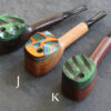 Exotic Wood Swivel Lid Pipes