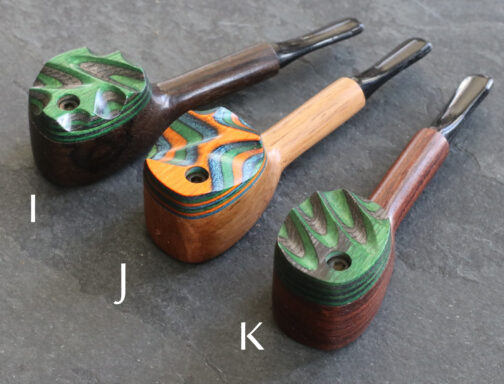 Exotic Wood Swivel Lid Pipes