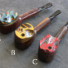 Exotic Wood Swivel Lid Pipes
