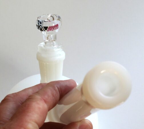 White GRAV 10" Glass Bong
